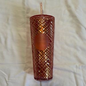 2021 Holiday Starbucks Tumbler in Rose Gold NEW